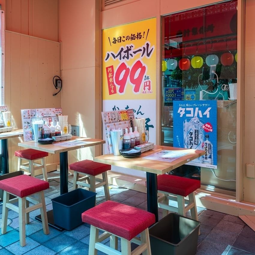 ビアガーデン気分が味わえるテラス席♪早い者勝ちです！