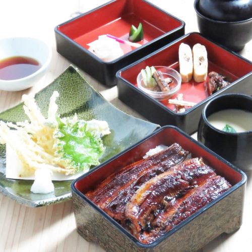 [Reservation required] Enjoy high-quality eel dishes ≪Unajyu-medium-gozen≫ 4,370 yen per person (tax included)