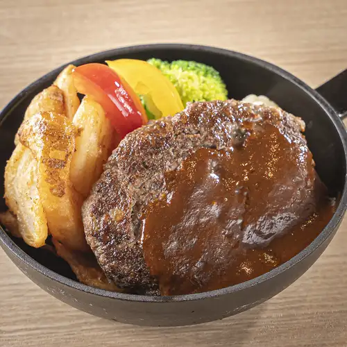 当店イチ推し★和牛100％のハンバーグランチ