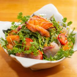 Oyaji's pole-and-line fishing salad