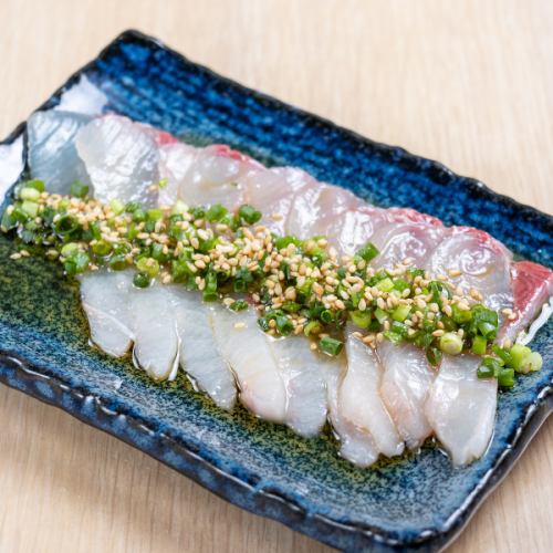 Liver sashimi fresh fish