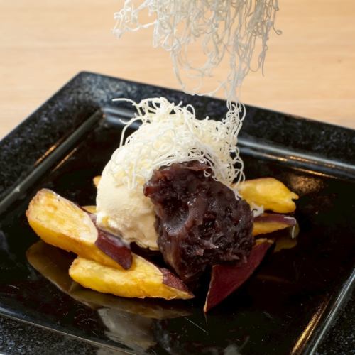 Sweet potato bean paste butter ice cream