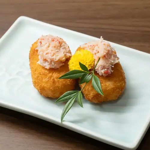 Squid rings / Crab cream croquettes
