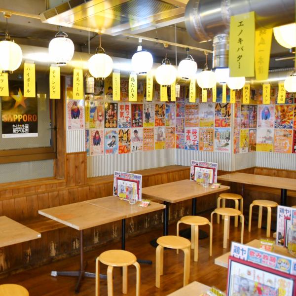 [Popular Izakaya] The interior is popular when you feel like a festival! We have a wide variety of table seats with various layouts so that you can relax and enjoy your favorite izakaya dishes and cheap drinks! (199 yen per piece) is definitely an izakaya!