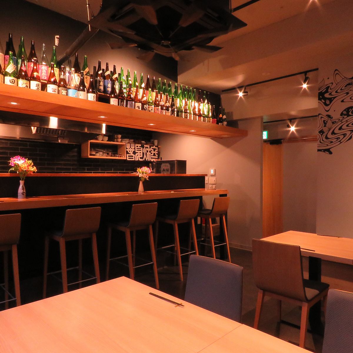 落ち着いた店内は大人なデートや接待など大切な日にぴったり◎