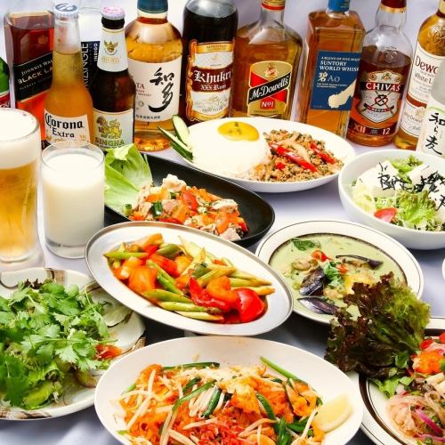 All-you-can-eat and drink with around 100 varieties! Also recommended for parties ☆