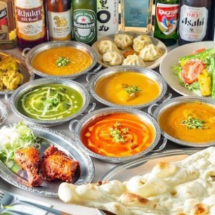 【2時間飲み放題＆カレーとナン食べ放題付き】自慢のタンドール料理が楽しめる贅沢コース