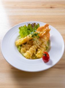 Delicious and spicy! Shrimp mayonnaise sauce