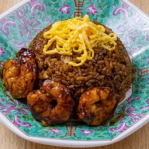 오카야마 명물 새우밥