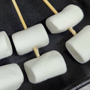 3 marshmallow skewers