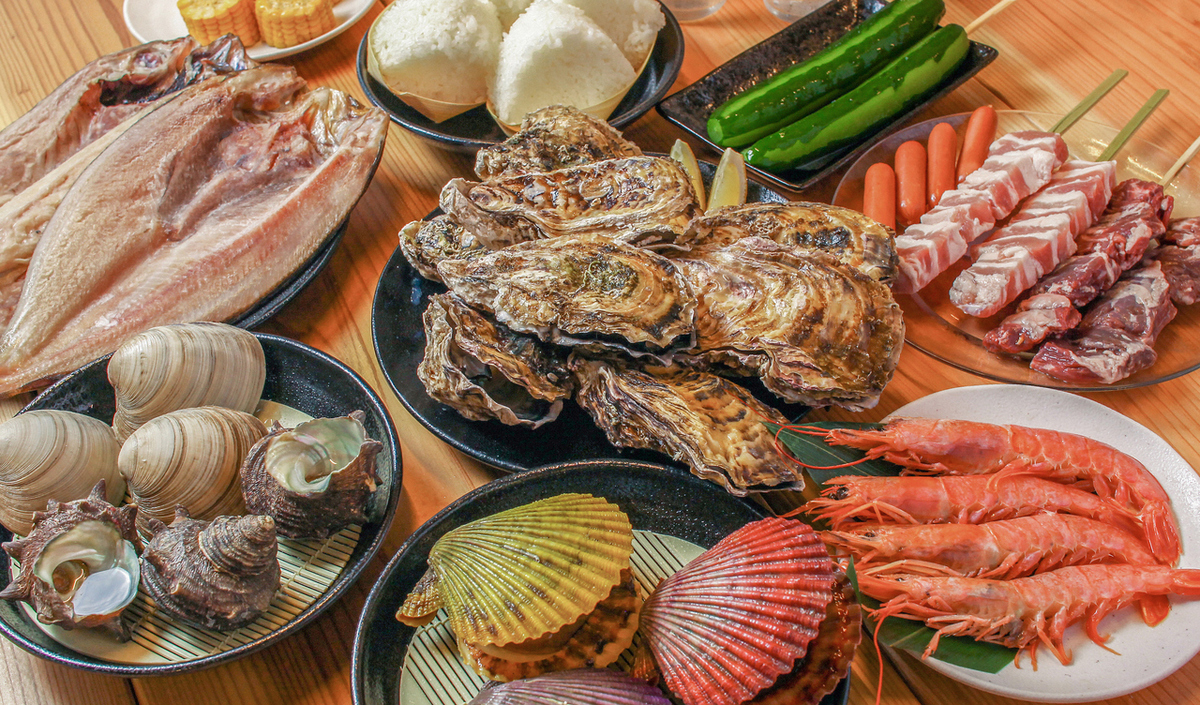 牡蠣と海鮮 食べ放題60分 ※衝撃価格！！ Fishermans 漁師の牡蠣小屋&肉小屋
