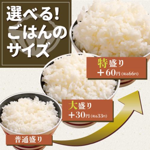 I love the choice of rice size!