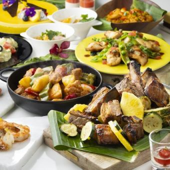 (ビュッフェ)7月・8月/平日ランチ「トロピカルスイーツと世界の料理」大人料金より300円OFF！