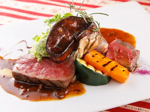 Foie gras and Chita beef Rossini style