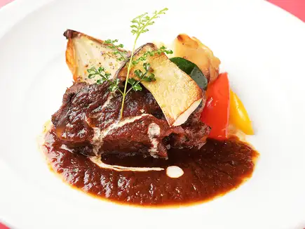 【런치】Chita Beef Lunch (치타 소 런치) 쇠고기 호호 고기의 레드 와인 삶은 (스프 포함)