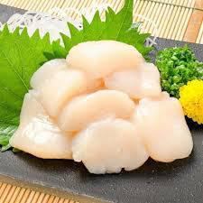 Hokkaido raw scallop sashimi