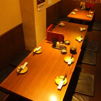<2F> Drinking party with friends who can respond to various people up to 4 to 10 people, table seat convenient for meals ♪