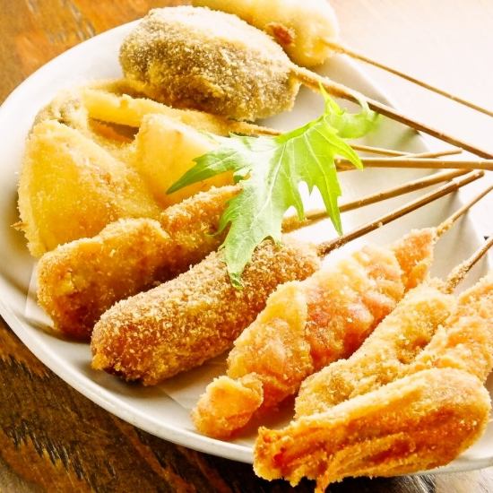 [With all-you-can-drink] All-you-can-eat skewers course 3000 yen (tax included)