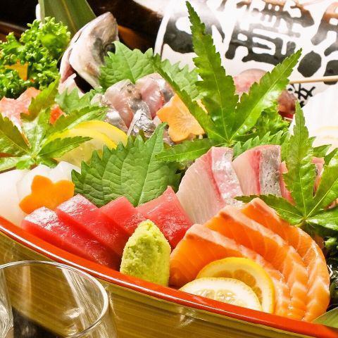 鮮魚にこだわった舟盛りは必見!!