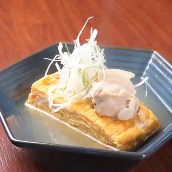 はまぐり出汁浸しのだし巻き玉子