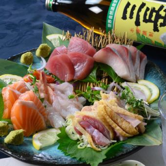 刺身の盛り合わせ