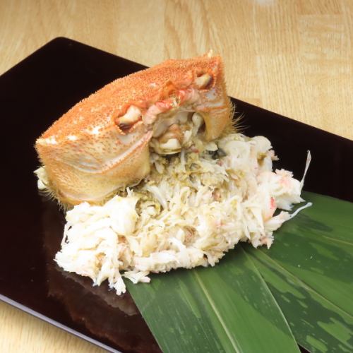 【毛蟹】日本酒との相性が抜群！絶品の毛蟹をご堪能ください《時価》