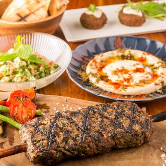 イスラエル料理コース 6000円 (税抜)