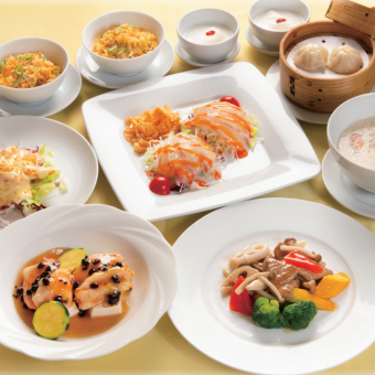 ☆貴宝(きほう)。.:*・゜豚ヘレ肉と野菜のからし菜炒めや点心料理など全8品4730円(税込)