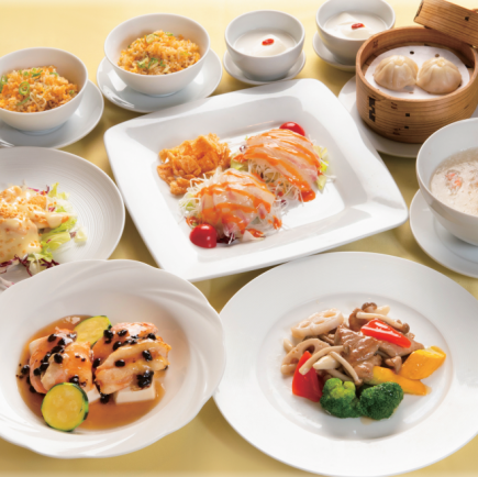 ☆貴宝（きほう）。.:*・゜豚ヘレ肉と野菜のからし菜炒めや点心料理など全8品4730円(税込)