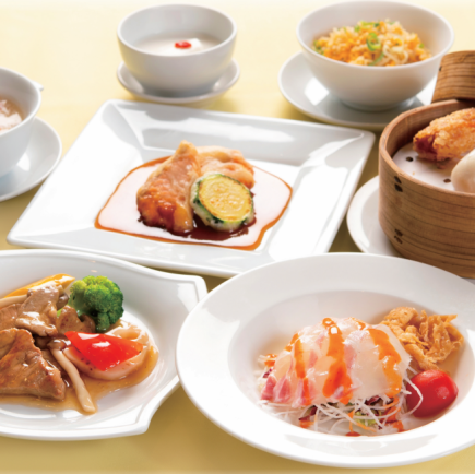 ☆茉莉花(ジャスミン)。.:*・゜～平日昼限定コース～炒め物や点心二種盛りなど全7品3520円(税込)