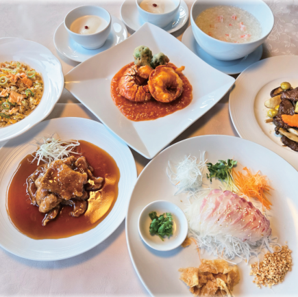 ☆感謝コース。.:*・゜鯛の刺身愛蓮風や豚肩ロースの蜂蜜甘酢など全7品5500円(税込)