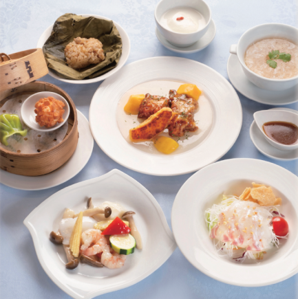 ☆茉莉花(재스민)..:*・゜~평일낮 한정 코스~볶음물이나 점심 2종 모듬 등 전 7품 3520엔(부가세 포함)
