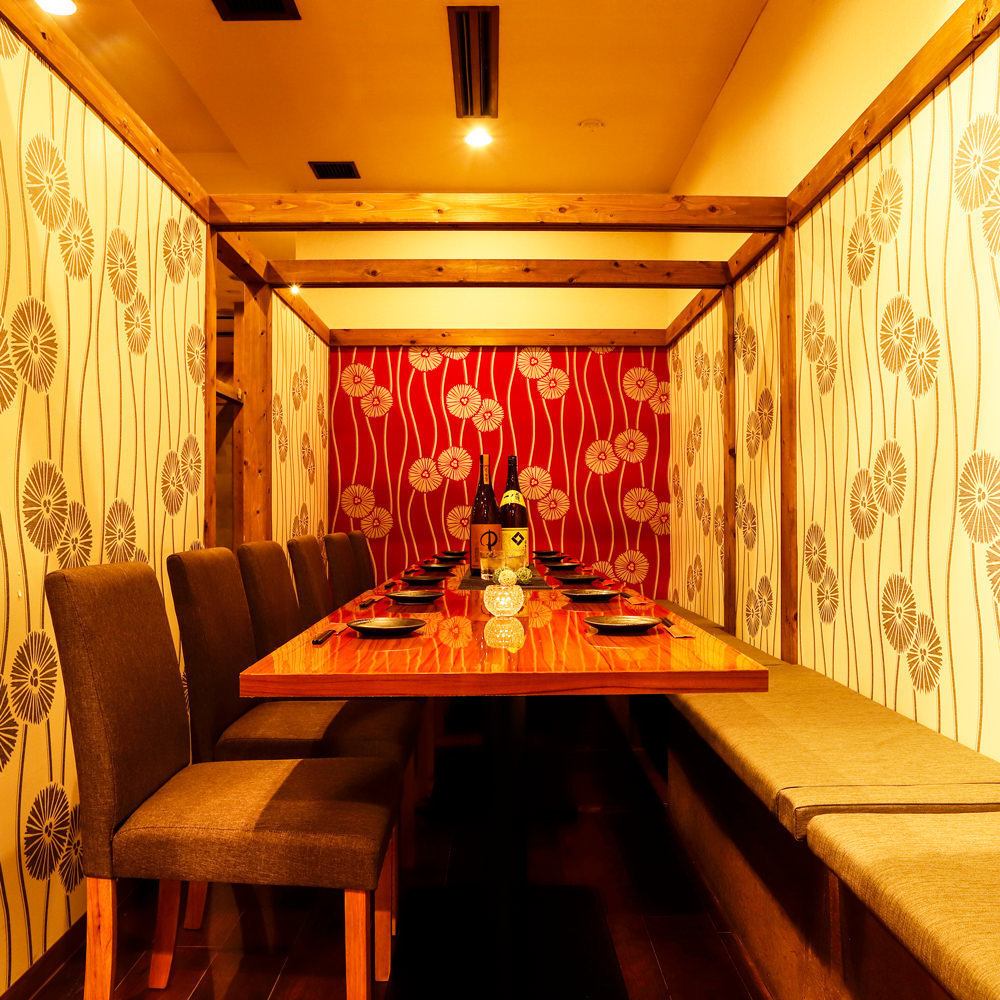 デートや記念日、接待などにもおすすめのプライベート空間