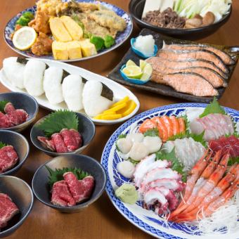 飲み放題付き(90分)　勝ちゃん宴会コース3980円(税込)  赤字覚悟での御提供。