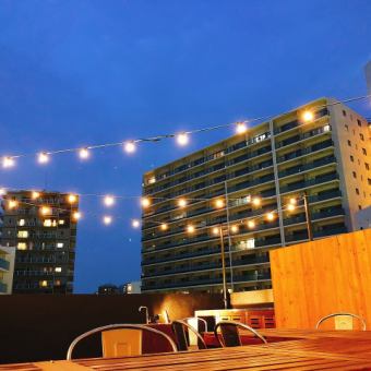 Feel the Shonan night breeze! ☆★Rooftop Beer Garden★☆ THE ROOF TOP 6500 yen course with 2 hours all-you-can-drink plan