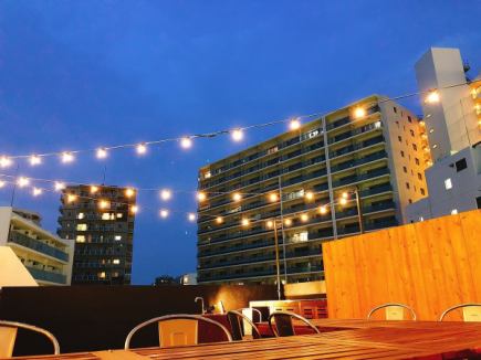 Feel the Shonan night breeze! ☆★Rooftop Beer Garden★☆ THE ROOF TOP 6500 yen course with 2 hours all-you-can-drink plan