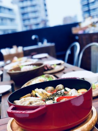 Private Rooftop Beer Garden - THE ROOF TOP - 7000 yen - 2-hour plan with beef steak - guaranteed satisfaction!