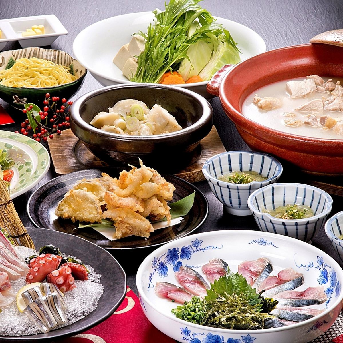Satisfying courses with 2 hours of all-you-can-drink are available from 3,500 yen!