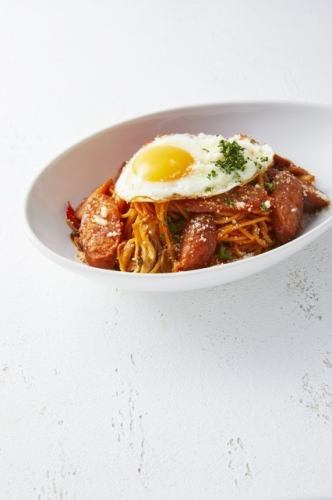 Sausage Egg Neapolitan (Tomato)/Hataku (Tomato)