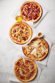 Sausage and meat sauce pizza (top photo)