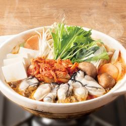 [Tasty and spicy] Spicy Hiroshima oyster jjigae