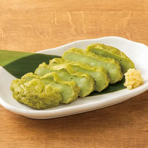 Satsuma-age (fried fish cake) with Chiran tea