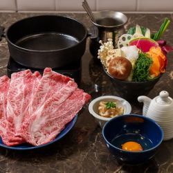 150g Japanese Black Beef Sukiyaki Course