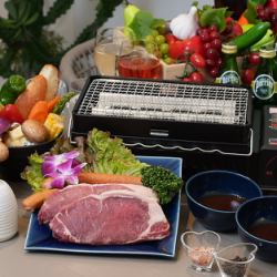 STANDARD　ＢＢＱ　PLAN　お一人様からOK！　180g　豪州産ビーフステーキ　１ドリンク付