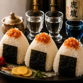 【Osaka Specialty】Onigiri Making & Sake Tasting Experience/おにぎり作り&日本酒飲み比べ