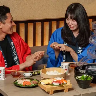 【Most Popular】Sushi Making & Nagashi Somen Experience/寿司握り&流しそうめん体験