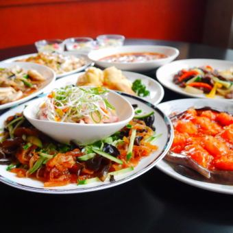 【含90分钟畅饮☆】中式宴席套餐，桌边七道菜，6000日元（含税）