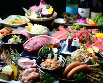 《7月》A5ランクの炙り寿司など◇120分飲み放題付【文月の宴「上」コース】13品〈贅沢宴会〉