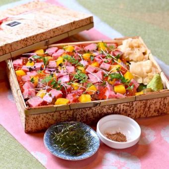 ひな祭りのお祝いに♪『鉢屋特製 A5ランク黒毛和牛の肉ちらし寿司』ご予約受付中！