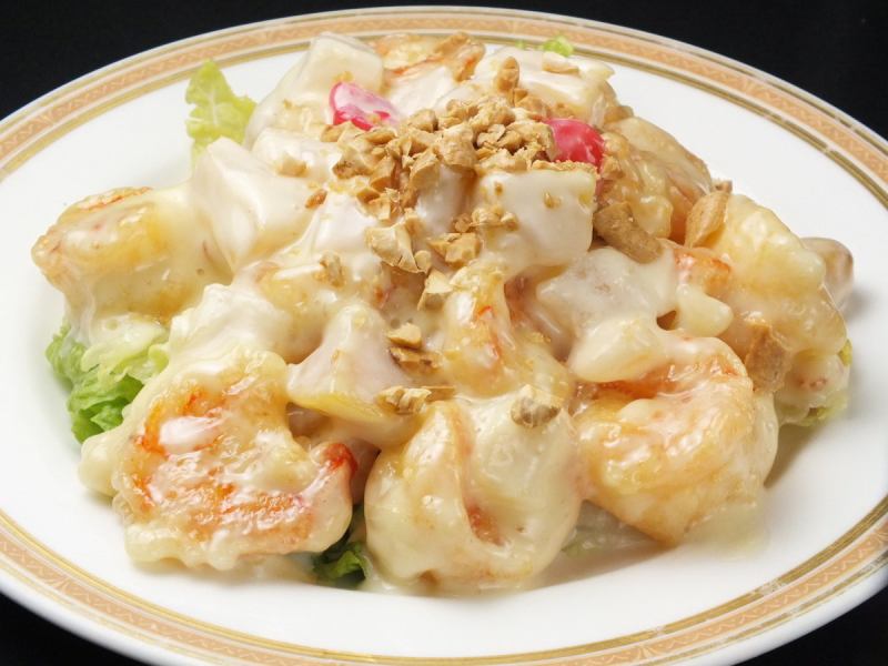 Shiba shrimp with mayonnaise